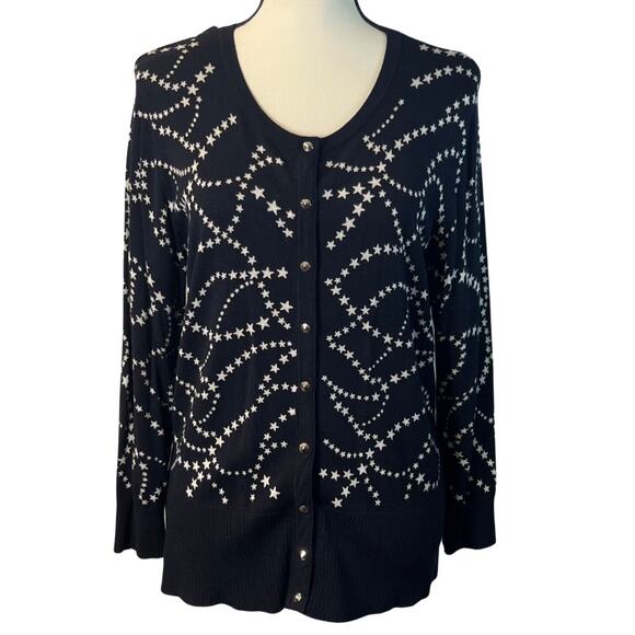 Carmen Marc Valvo Women's Cardigan Sweater Size L - Picture 1 of 6